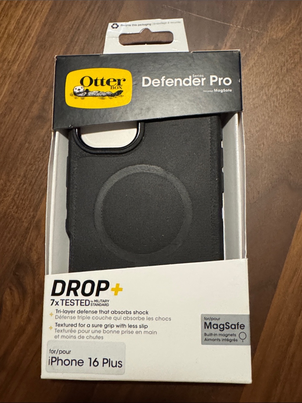 OtterBox Defender Pro MagSafe iPhone 16 Plus Case - Black